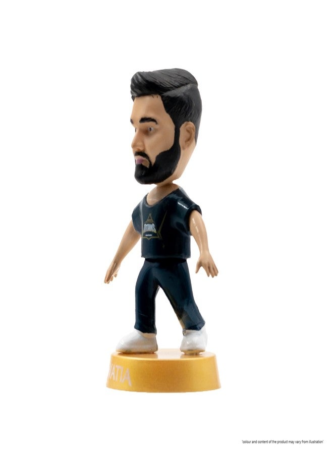 Chanak Cricket Icons Action Figure Rahul Tewatia Gujarat Titans Collectible Miniature Figurine, IPL Edition 360° Rotatable Head, GT Cricket Player for Fans & Kids, Collectors Pack of 1 - Image 2